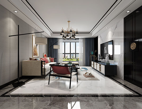 松涛别院240平方新中式风格装修案例